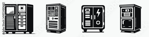 A Utility cabinet. Stationary graphic design. Adaptable holding closet practical depot fixture garage arrangement storage locker.