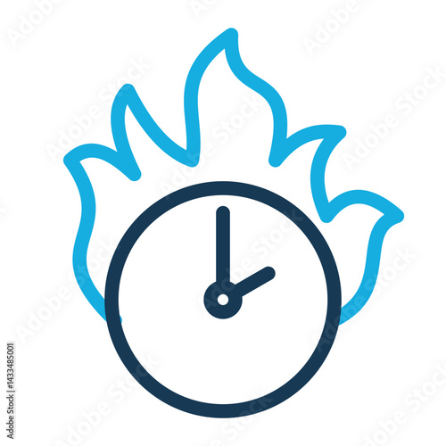 This is a Deadline icon from the Organization icon collection with Outline Color style