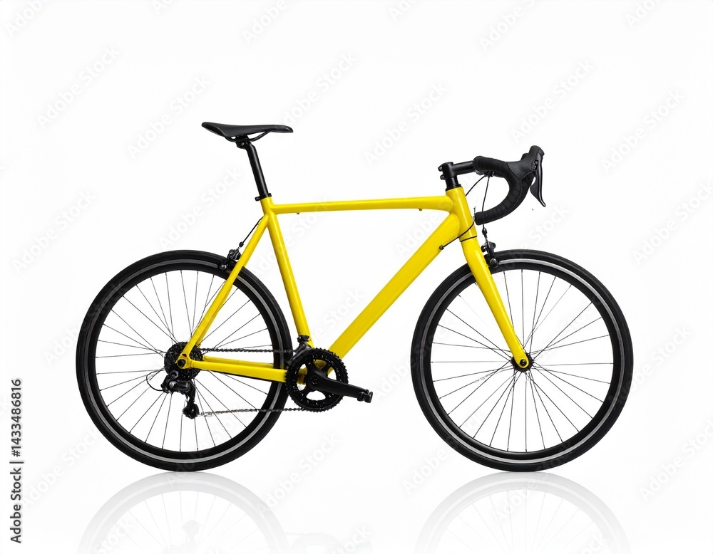 Obraz premium bicycle isolated on white background