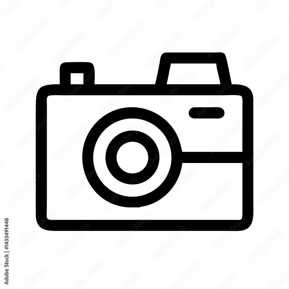 Camera for Travel Photos Icon Design Camera for Travel Photos Icon Design