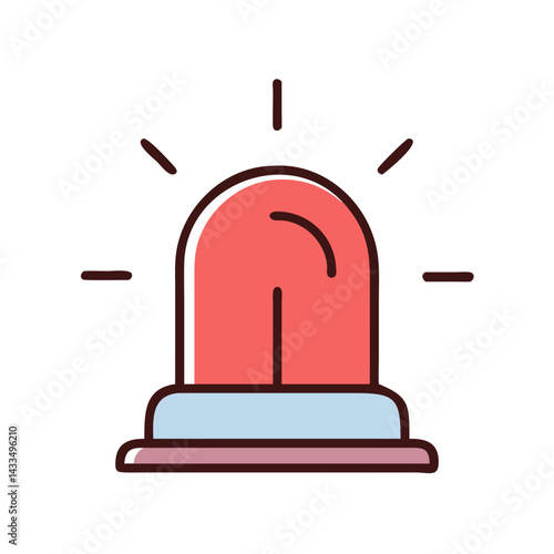 Emergency Siren Alert Icon Design