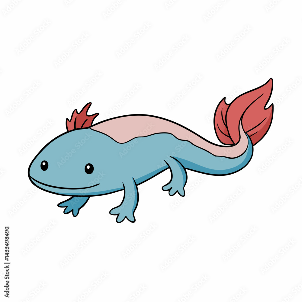 Fototapeta premium vector illustration of a cartoon dragon