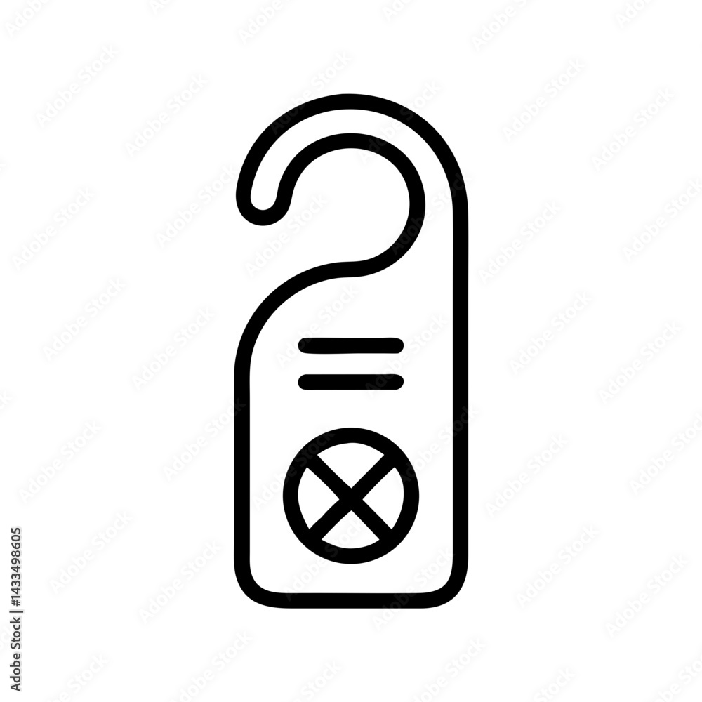 Hanging Do Not Disturb Icon Design