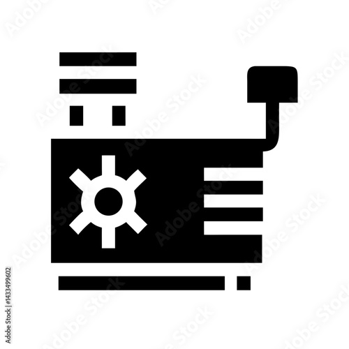 Industrial Cooling System Icon Design