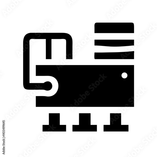 Industrial Cooling System Icon Design