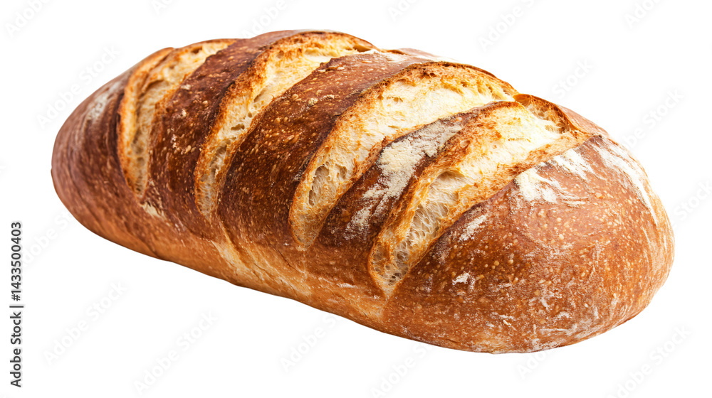 Freshly Baked Bread Isolated on Clean White Background for Food Photography Freshly Baked Bread Isolated on Clean White Background for Food Photography