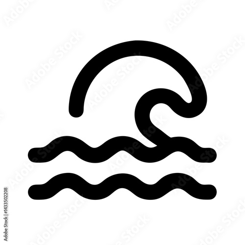 Ocean Wave and Water Icon Design