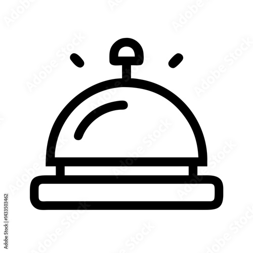 Reception Bell Service Icon Design