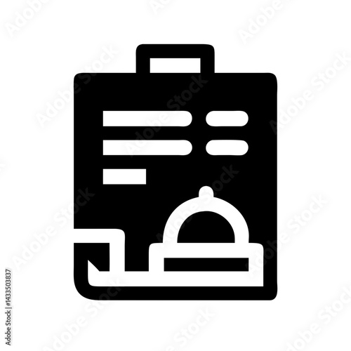 Room Service Order Form Icon Design
