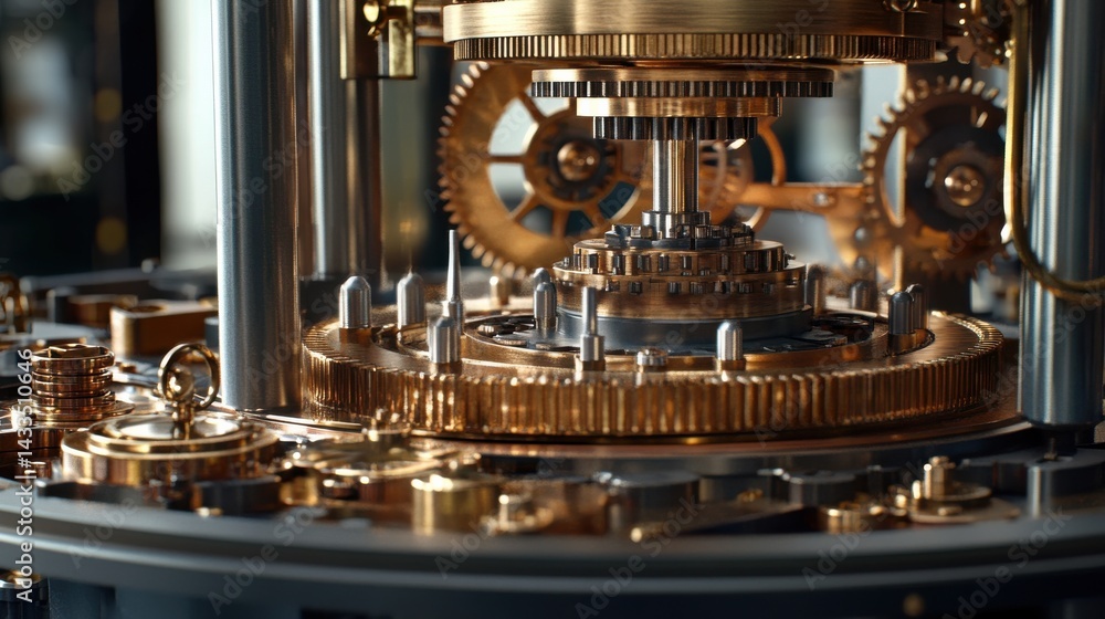 Fototapeta premium Steampunk Gears and Cogs in Mechanical Harmony