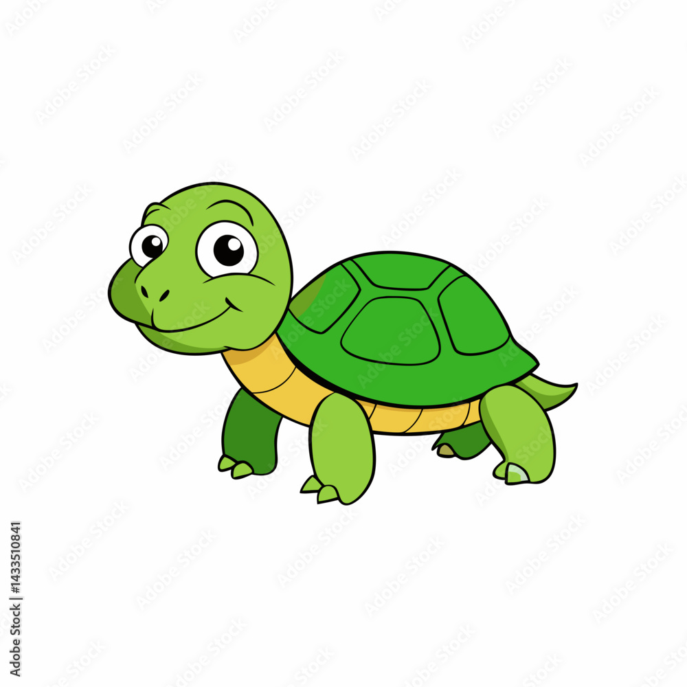 Fototapeta premium funny turtle cartoon