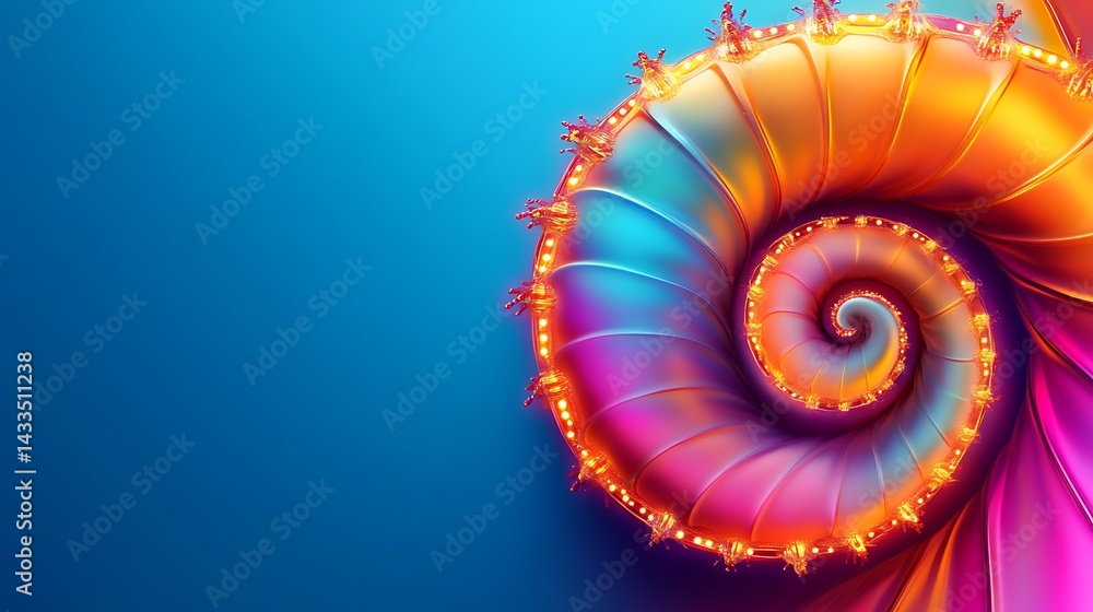 Colorful Spiral Abstract Art. Colorful Spiral Abstract Art.