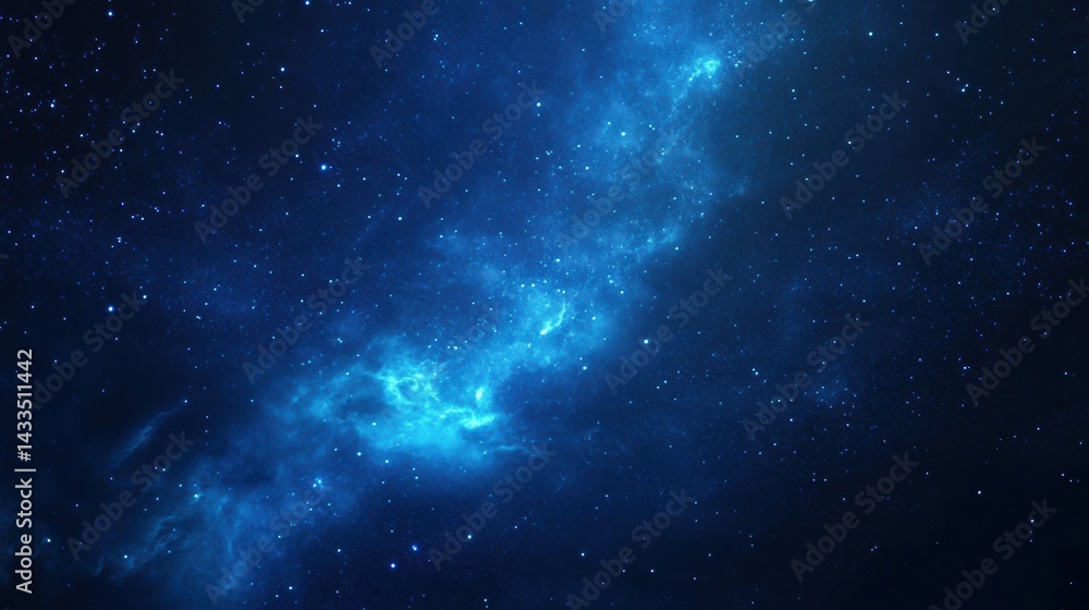 Starry Night Sky with Meteor Shower Streaks Starry Night Sky with Meteor Shower Streaks