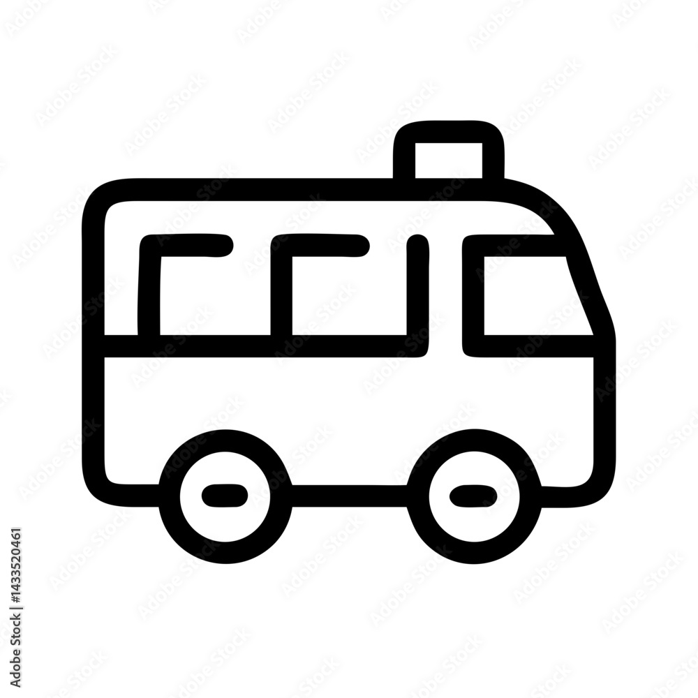 Shuttle Bus for Guests Icon Design Shuttle Bus for Guests Icon Design