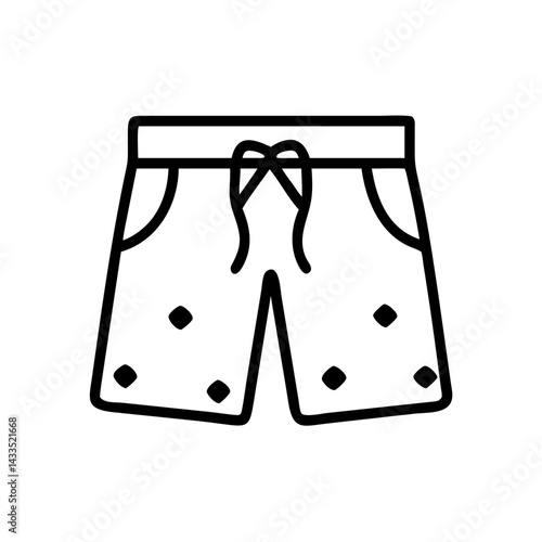 Swim Shorts for Beach Icon Design