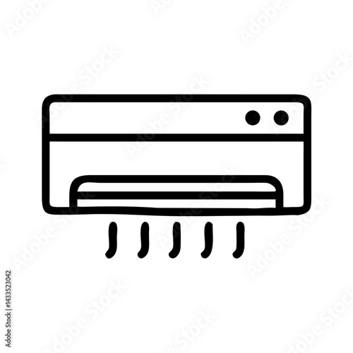 Wall Mounted AC Unit Icon Design
