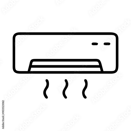 Wall Mounted AC Unit Icon Design