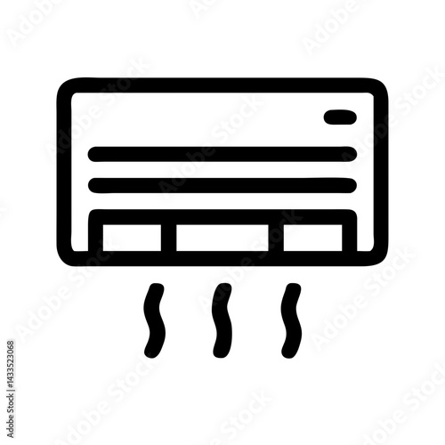 Wall Mounted AC Unit Icon Design