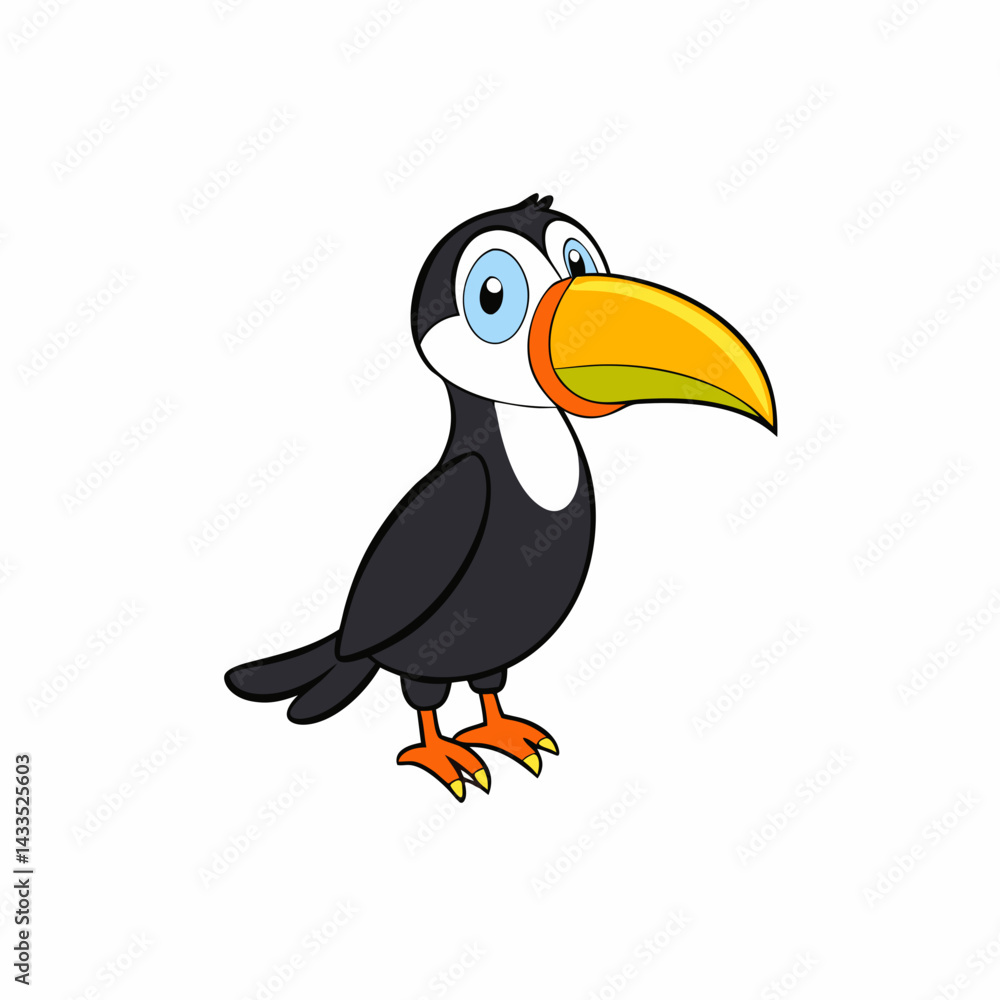 Fototapeta premium toucan isolated on white