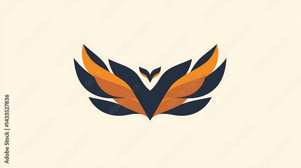 Obraz premium Abstract Wings Logo Design.