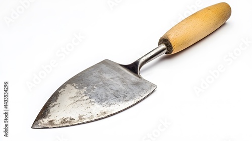 Wallpaper Mural Rusty trowel with wooden handle, and white. Torontodigital.ca