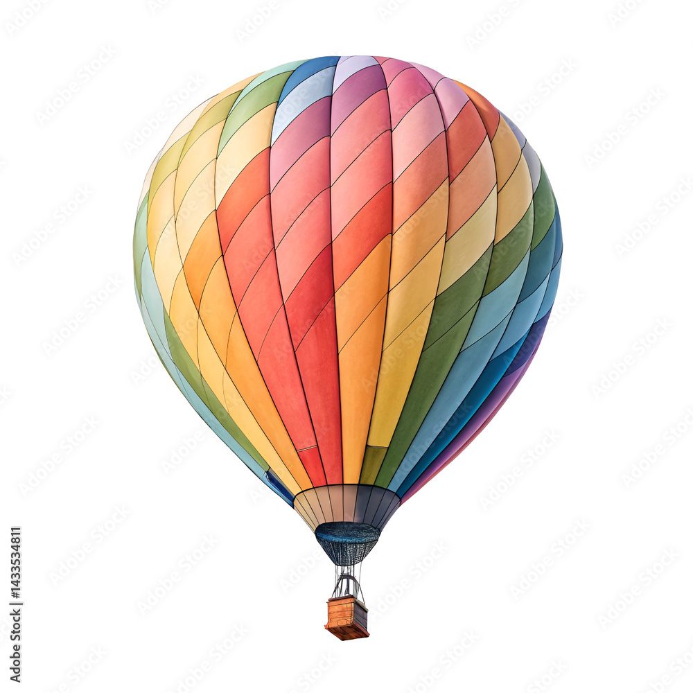 Fototapeta premium hot air balloon isolated