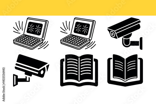 Modern Tech Icons for Smart Digital Life