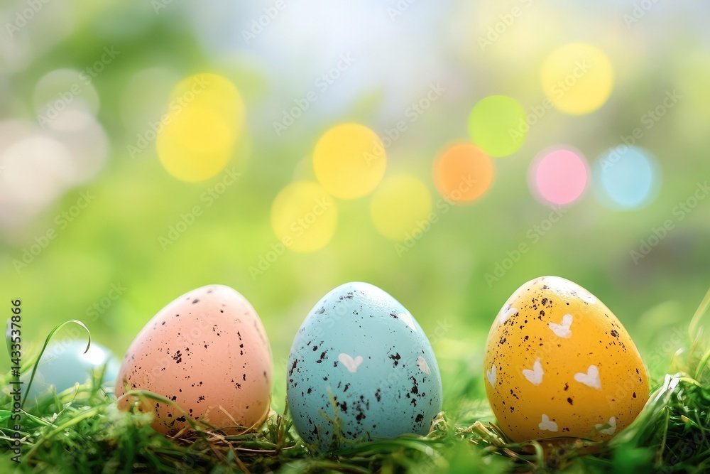 Fototapeta premium Easter celebration. AI generated illustration.
