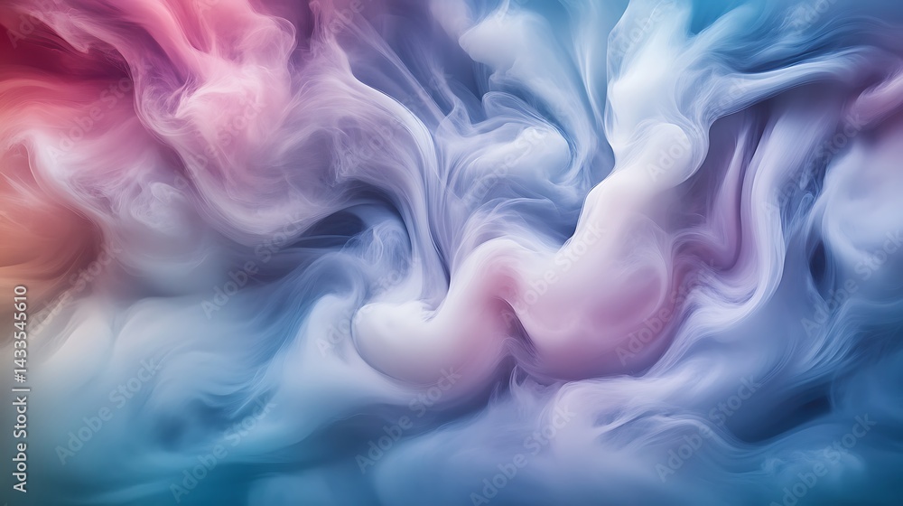 Fototapeta premium Colorful swirling smoke abstract.