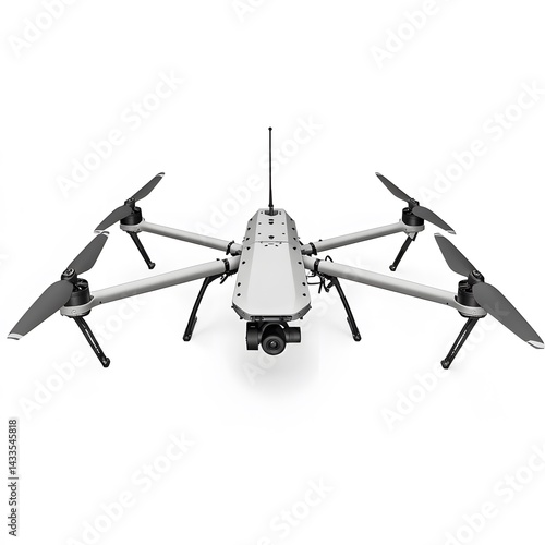 Obraz na płótnie White Drone Aerial Photography Studio Shot. w salonie