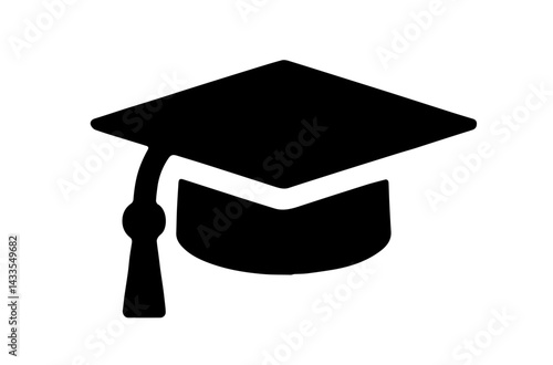 Graduation Celebration. Vector illustration of a group of graduates tossing their caps in celebration of graduation.graduation hat diploma icon. Graduation hat and diploma web icon. Vector 