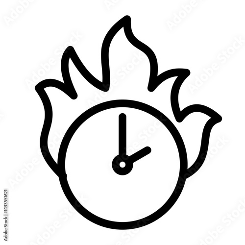 This is a Deadline icon from the Organization icon collection with Outline style