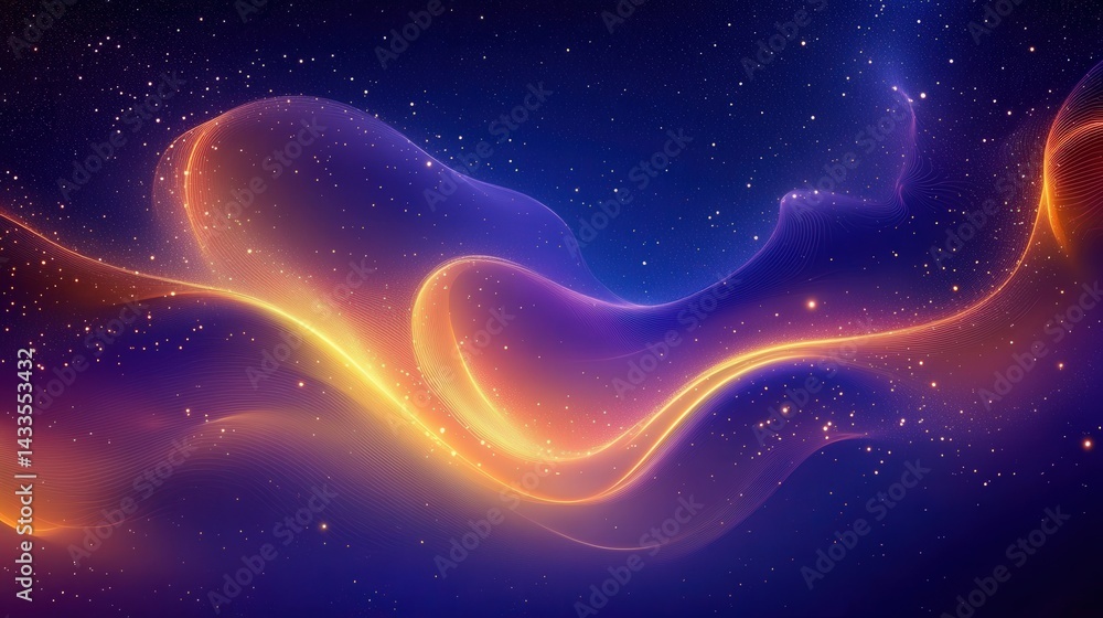 Fototapeta premium Abstract Cosmic Energy Flow
