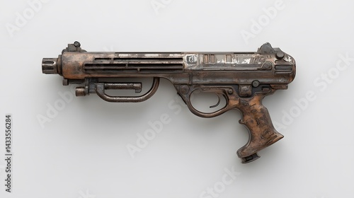 Weathered SciFi Blaster Gun.