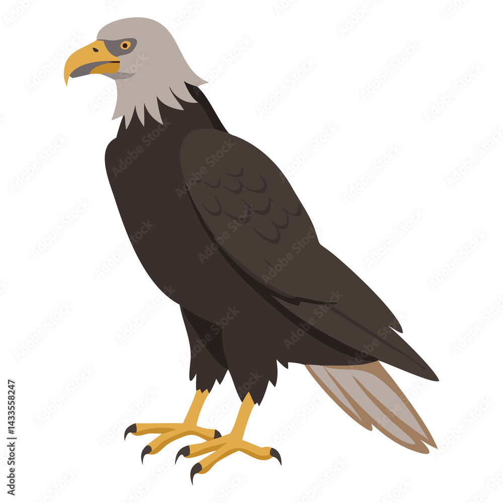 Obraz premium eagle bird silhouette image