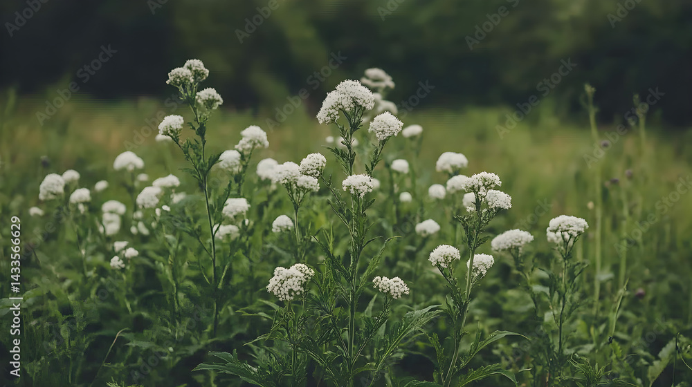 Fototapeta premium field of valerian