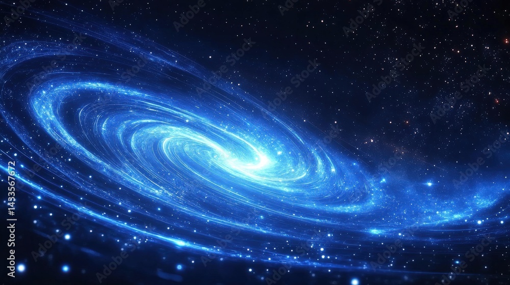 Obraz premium Spiral Galaxy in Deep Space