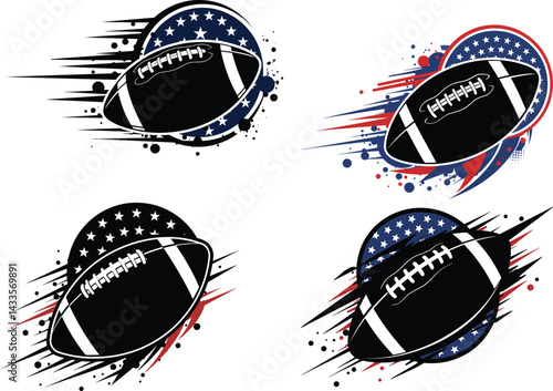 American Football Dynamic Design Sports Ball Design American Football