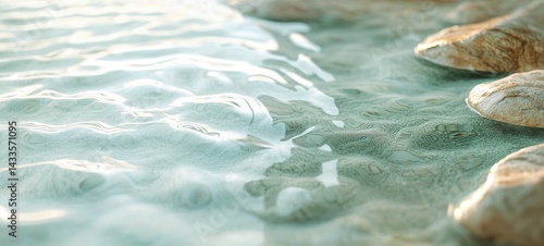 A minimalist desktop wallpaper with natural textures like tree bark, stone, sand, and water ripples. Soft, muted colors and abundant negative space create a calm, serene composition.


