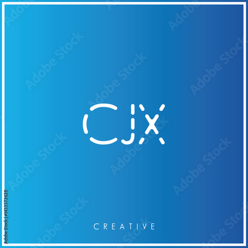 CJX Creative Minimal monogram and logo. Elegant leaves. Modern design. Premium Vector latter logo design. Creative Logo. Vector Illustration logo. letters Logo. Brand Identity Logo. Company Logo.