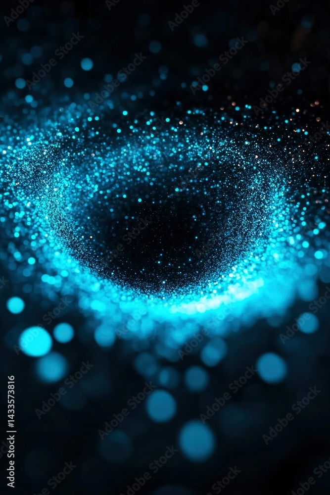 Obraz premium Abstract swirling vortex of light