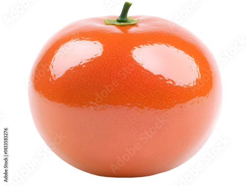 Obraz na płótnie Realistic Image of a Single Grapefruit with Shiny Surface and Isolated on Transparent Background w salonie