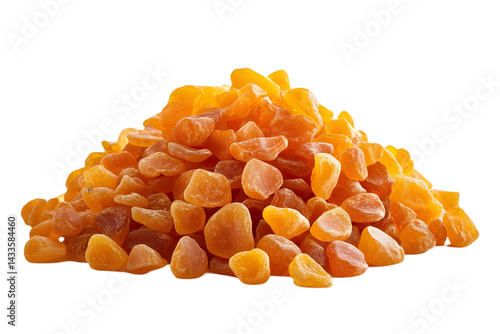 Realistic Photo Of Candied Ginger Pile Isolated on Transparent Background