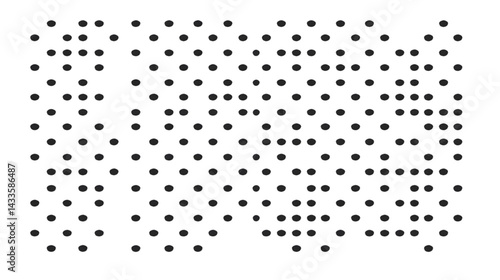 Obraz na płótnie Seamless Black Geometric Pattern on Transparent Background Illustration w salonie