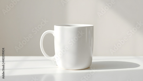 Simple White Mug Product Photography Mockup