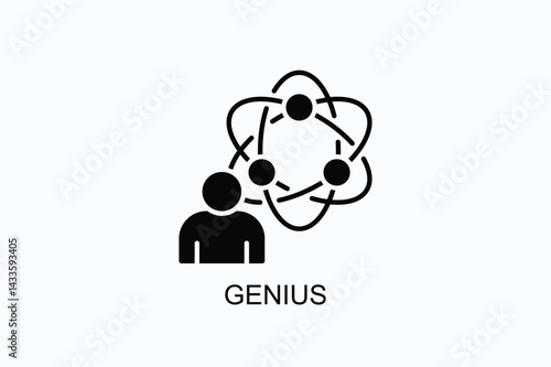 Genius Icon Or Logo Isolated Illustration