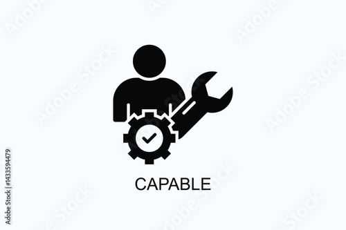 Capable Icon Or Logo Isolated Illustration