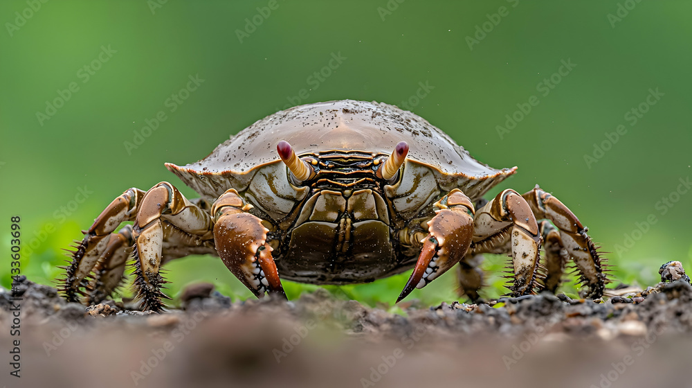 Close Up Of A Crab On Ground Close Up Of A Crab On Ground