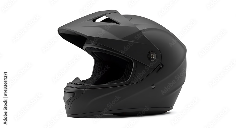 Fototapeta premium Motorcycle helmet, on a white background