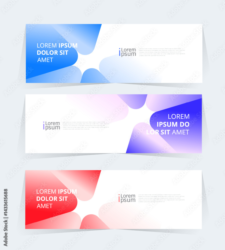 Geometric banner design with Vector presentation template. Geometric banner design with Vector presentation template.